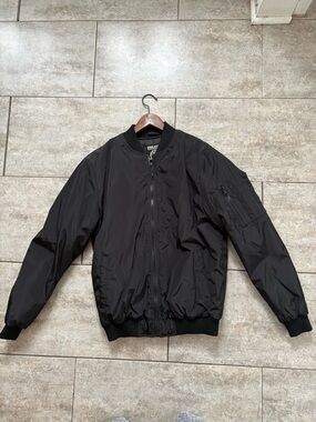 Classic Black Bomber Jacket